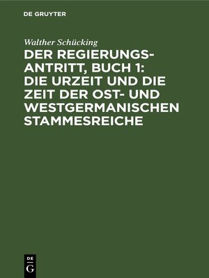 cover image of Der Regierungsantritt, Buch 1